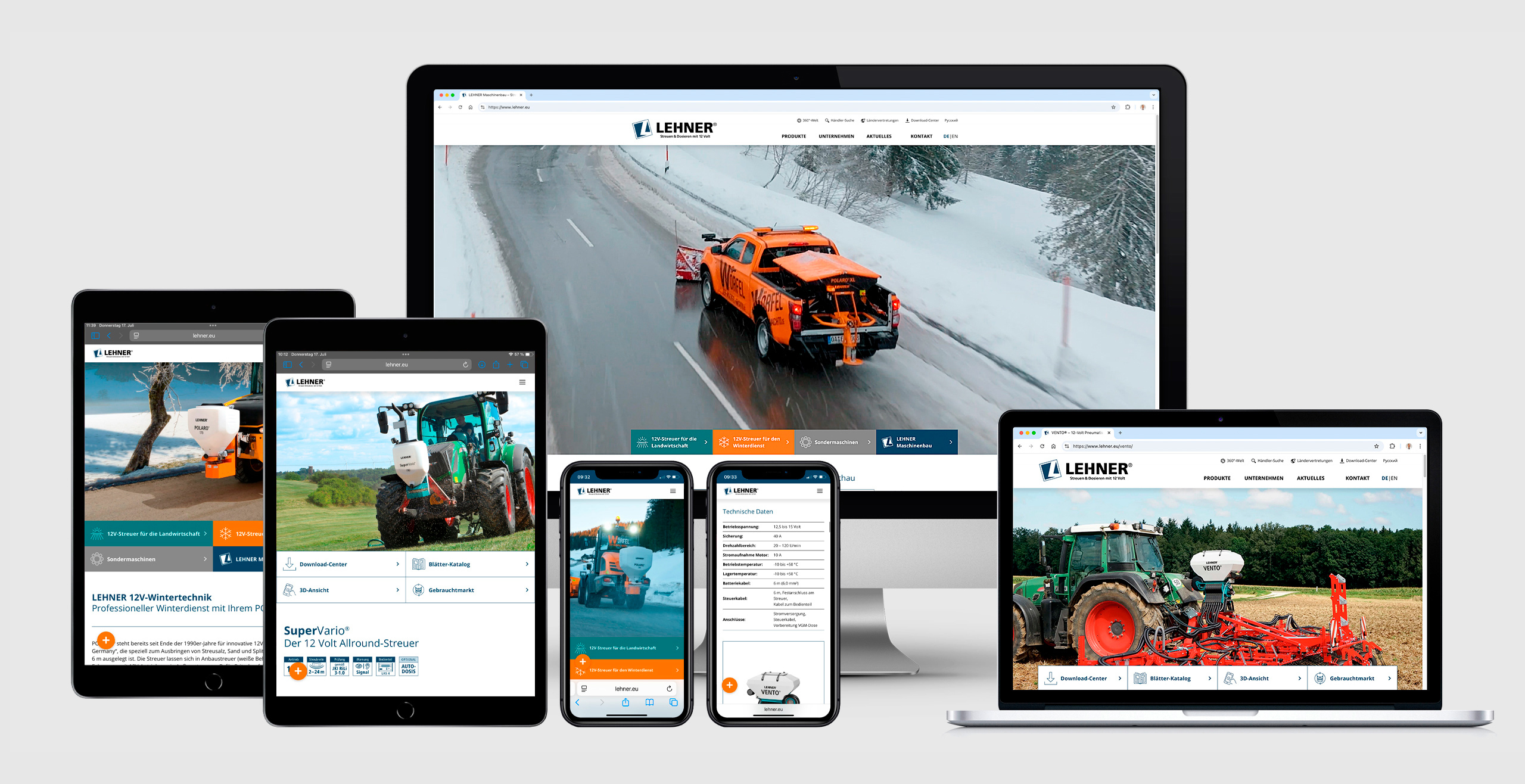 Webseite Lehner-Maschinenbau
